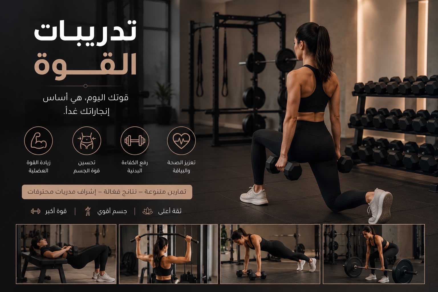 تدريبات 💪 تدريبات فتنس / قوة في جمعية أسامينا للجمباز